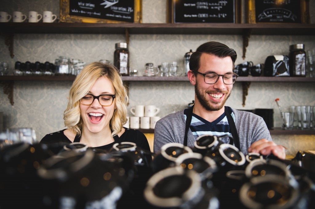 Madison Chandler and Mark Smesrud, co-directors of Purple Door Coffee. Photo courtesy of Purple Door Coffee.